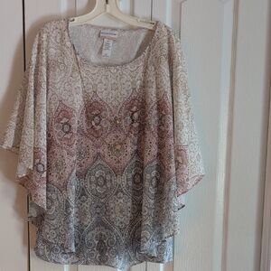 Alfred Dunner Elegant Paisley Women's Top